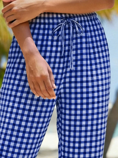 🎁New Arrivals🔥Women'S Summer Plaid Capri Pants
