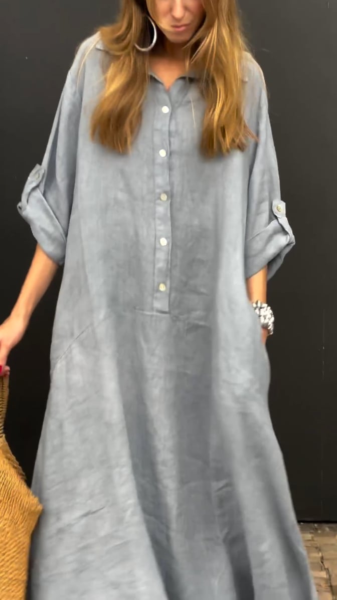 🎁New Arrivals🔥Summer Cotton and Linen blend Maxi Dress