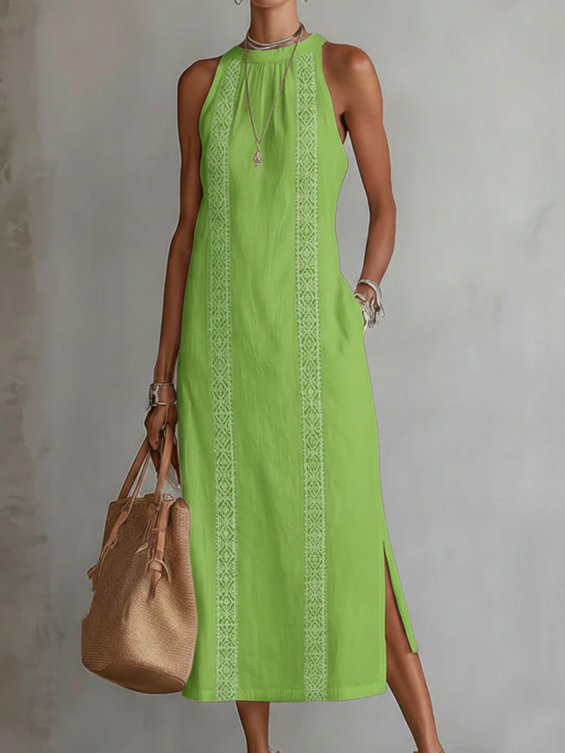 🎁New Arrivals🔥Sleeveless Midi Dress with Lace Details