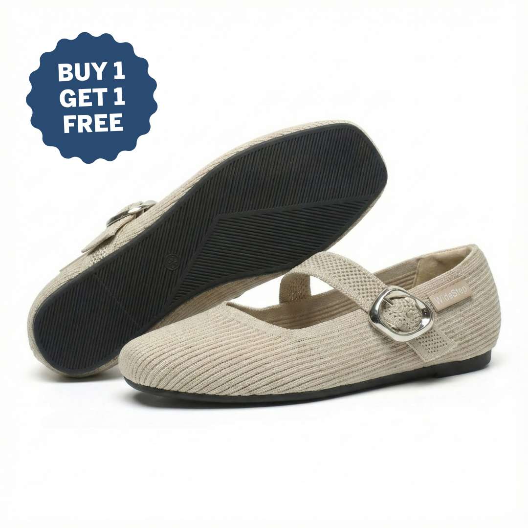 👟 WideStep™ Elora Comfort Flat-Buy one, get one free