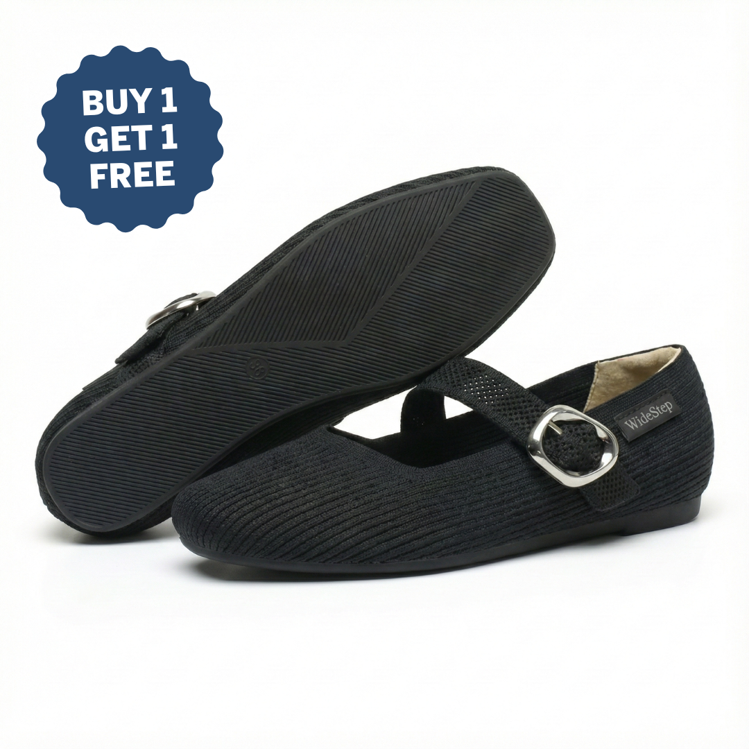 👟 WideStep™ Elora Comfort Flat-Buy one, get one free