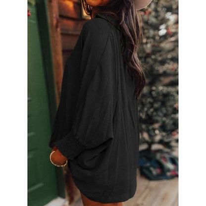 Womens Tunic Tops V Neck Casual Loose 3/4 Sleeve Shirts Dressy Blouses Tops Overiszed T Shirts