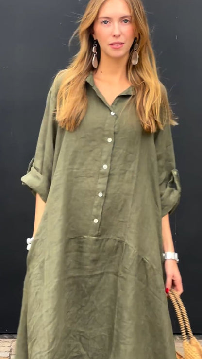 🎁New Arrivals🔥Summer Cotton and Linen blend Maxi Dress