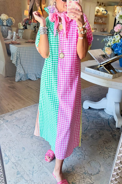 Multi Gingham Midi Dress | Buy 2 Save 15%