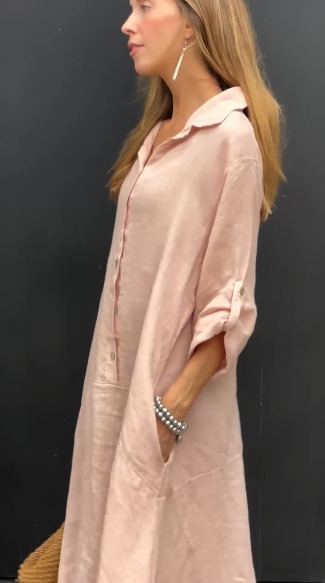 🎁New Arrivals🔥Summer Cotton and Linen blend Maxi Dress