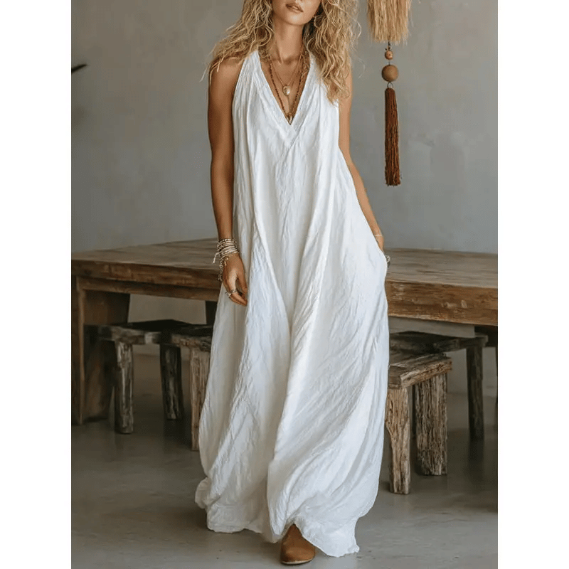 👗New Arrivals🎁Women's Casual Sleeveless Loose-Fitting Long Dress