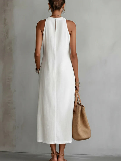 🎁New Arrivals🔥Sleeveless Midi Dress with Lace Details