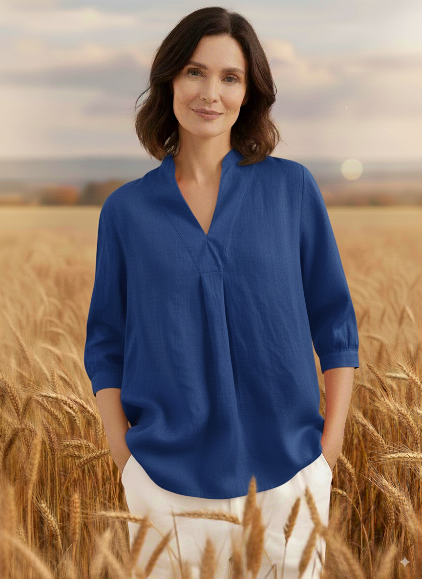 🎁New Arrivals🔥 Linen V Neck Top