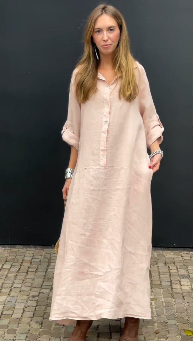 🎁New Arrivals🔥Summer Cotton and Linen blend Maxi Dress