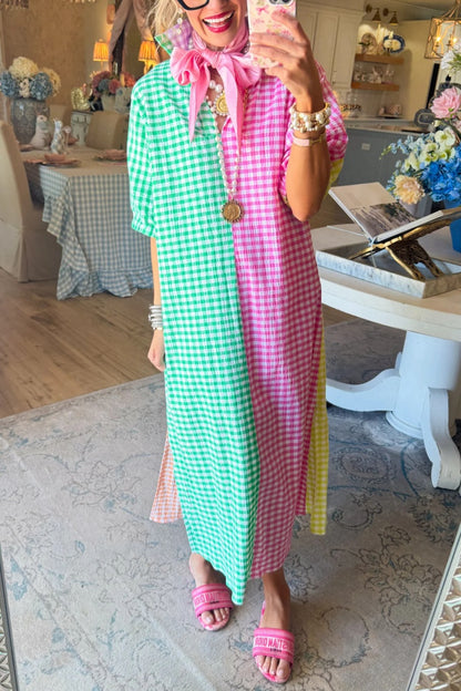 Multi Gingham Midi Dress | Buy 2 Save 15%