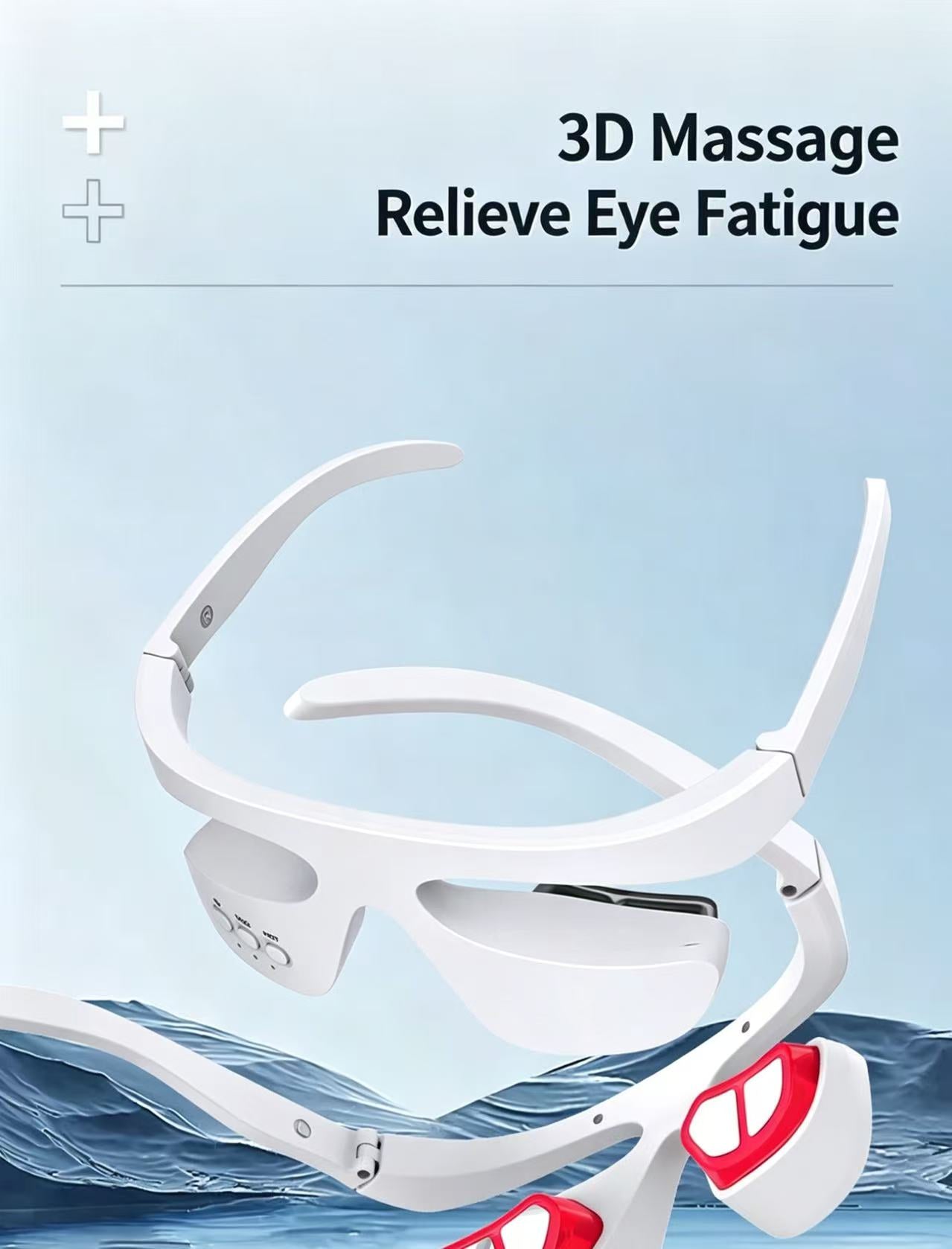 Portable Eye Massager | Red Light Therapy & Heat Compress | Dark Circles & Puffiness Relief