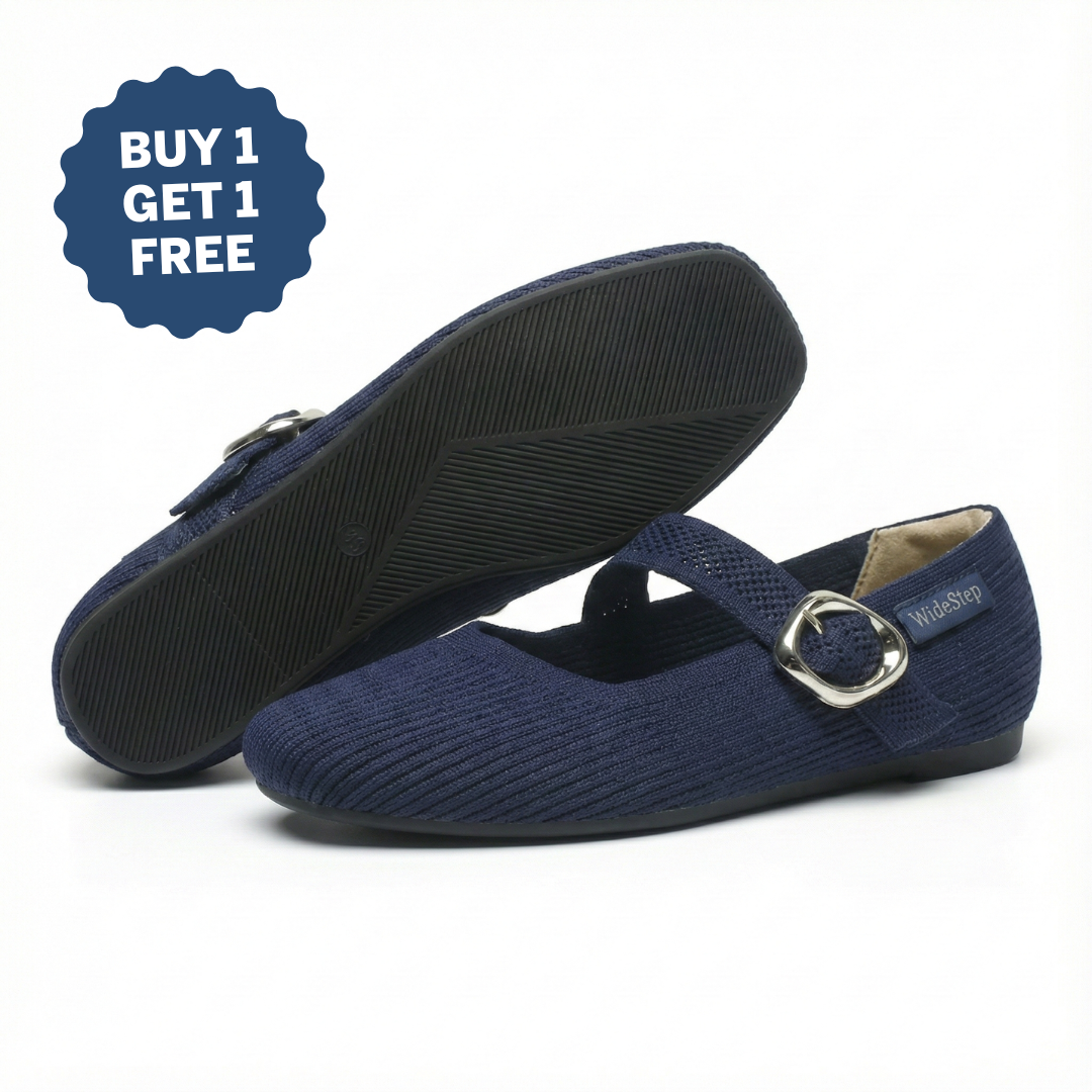 👟 WideStep™ Elora Comfort Flat-Buy one, get one free