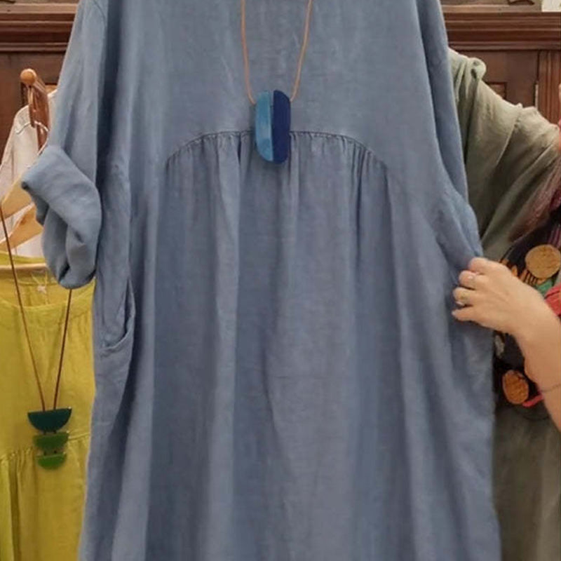 Women's Casual Loose Dress with Pockets — Soft, Breathable & Effortlessly Stylish