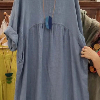 Women's Casual Loose Dress with Pockets — Soft, Breathable & Effortlessly Stylish