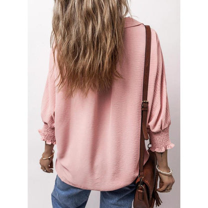 Womens Tunic Tops V Neck Casual Loose 3/4 Sleeve Shirts Dressy Blouses Tops Overiszed T Shirts