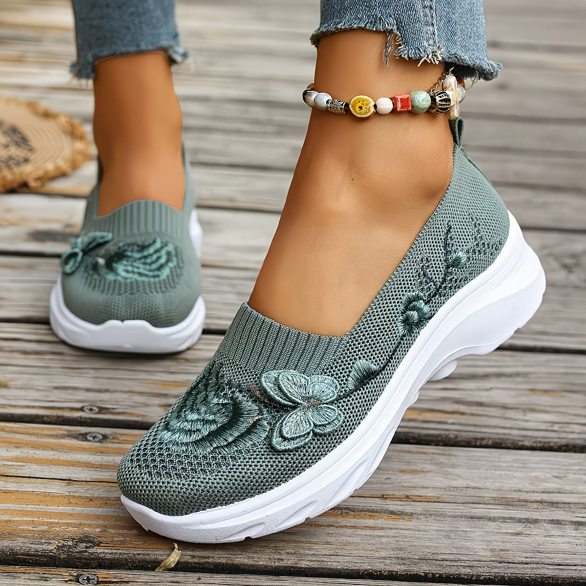 Hot New Arrivals🔥100% Hand-Embroidered Butterfly Loafers