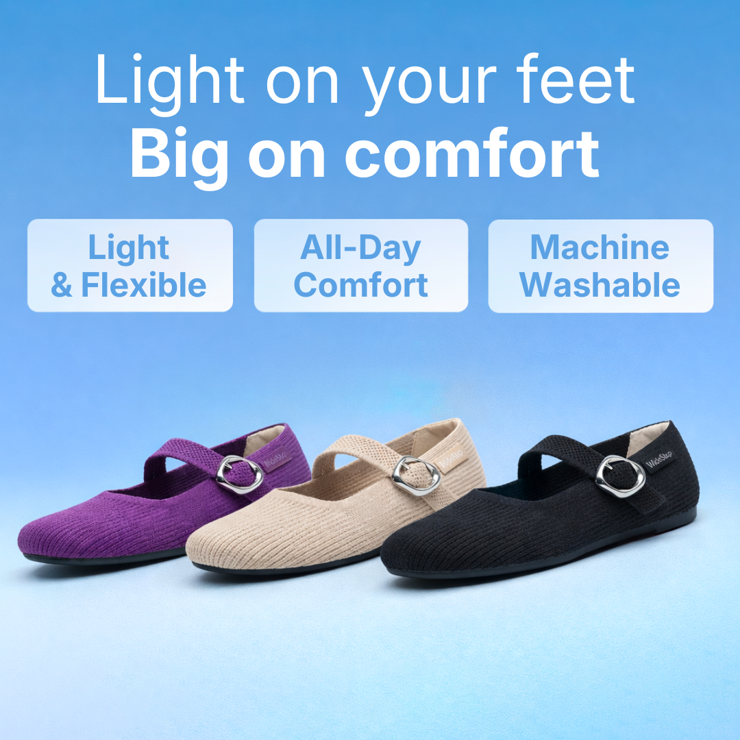 👟 WideStep™ Elora Comfort Flat-Buy one, get one free