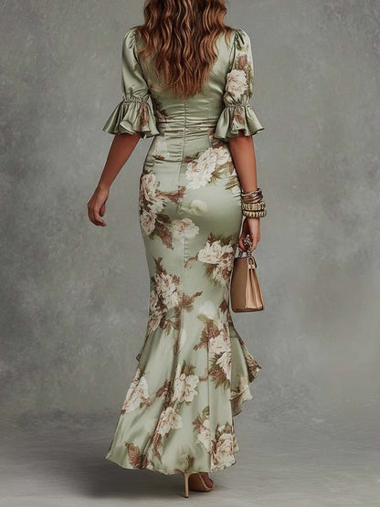 👗2026 New Floral Print Maxi Dress