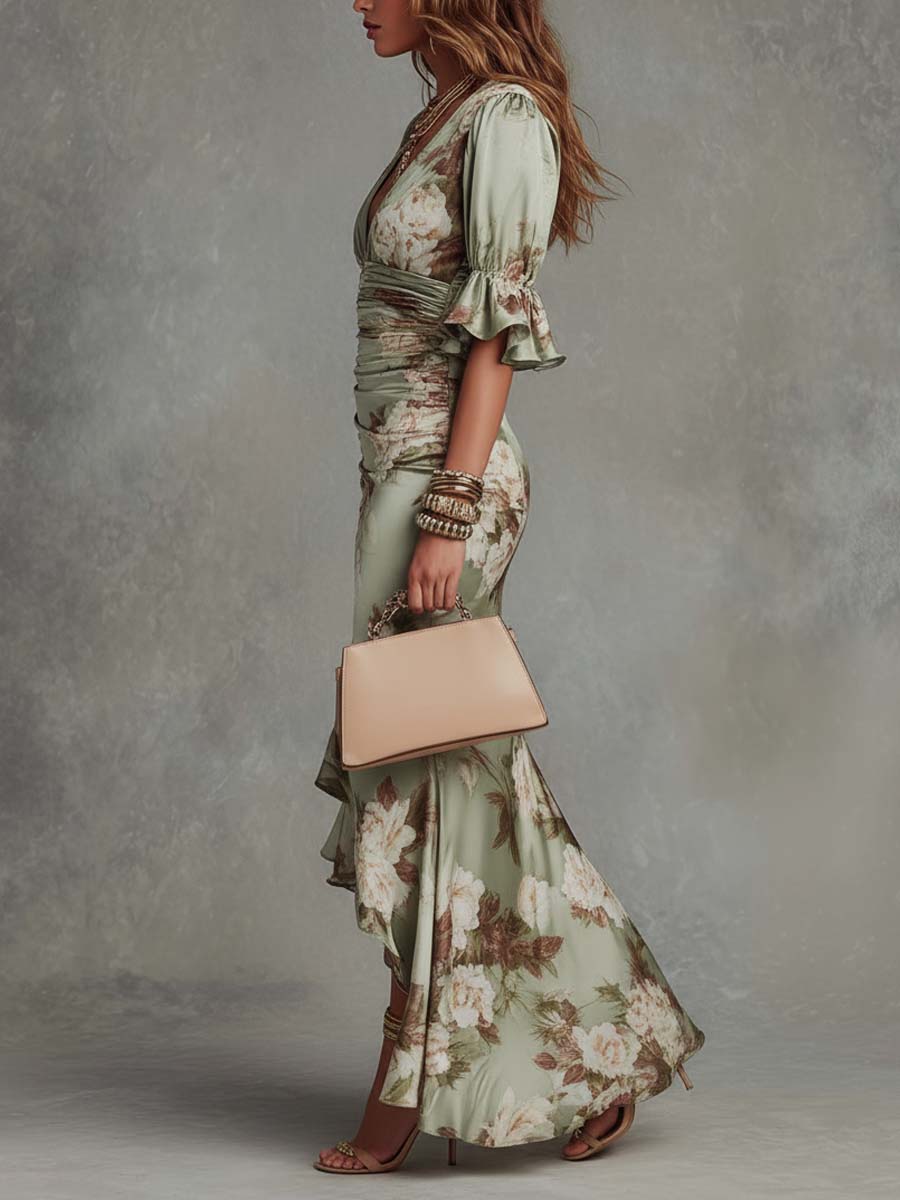 👗2026 New Floral Print Maxi Dress