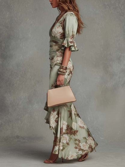 👗2026 New Floral Print Maxi Dress