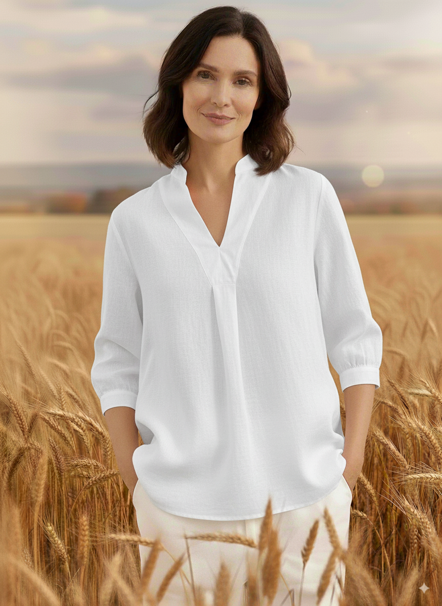 🎁New Arrivals🔥 Linen V Neck Top