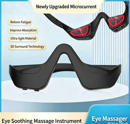 Portable Eye Massager | Red Light Therapy & Heat Compress | Dark Circles & Puffiness Relief