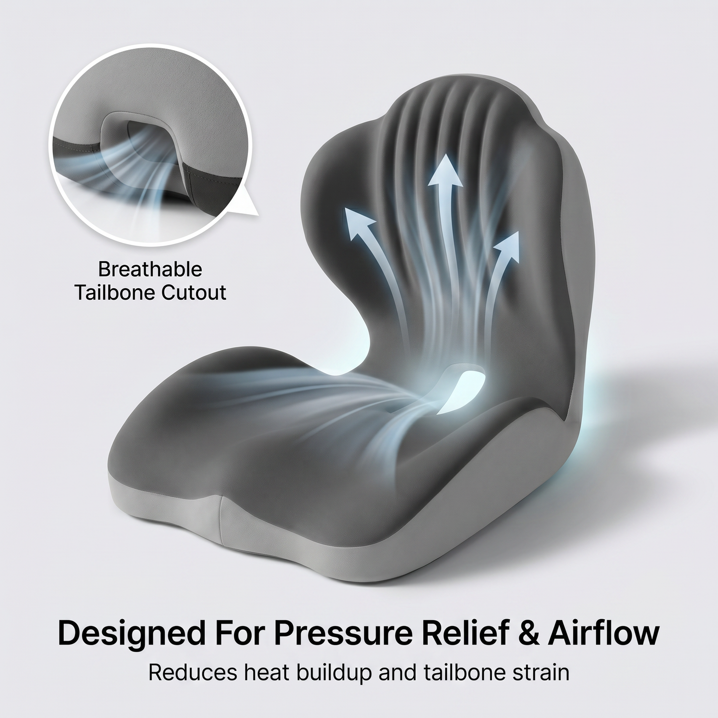 💺Ergonomic Back Support Seat Cushion