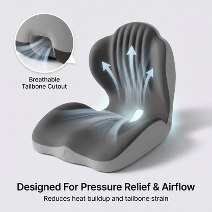 💺Ergonomic Back Support Seat Cushion