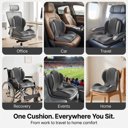 💺Ergonomic Back Support Seat Cushion