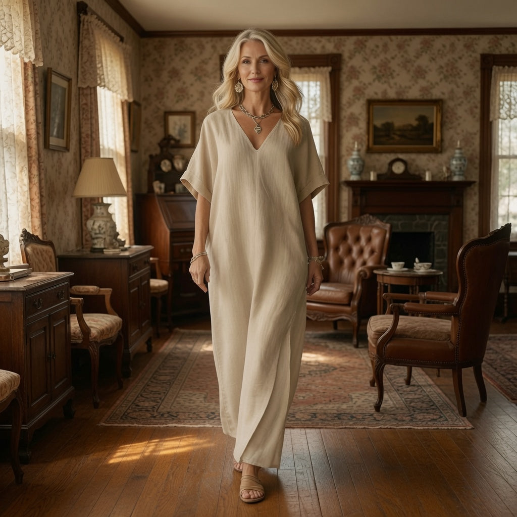 ⏳Time-Limited Special⏰Women's Casual V-Neck Maxi Dress