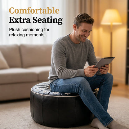 🥳2026 HOT SALE🥳💞50K+ SOLD! High-end luxury-quality leather Versatile Round Storage Seat