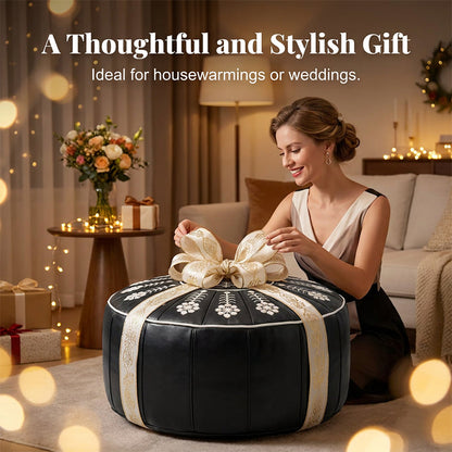 🥳2026 HOT SALE🥳💞50K+ SOLD! High-end luxury-quality leather Versatile Round Storage Seat