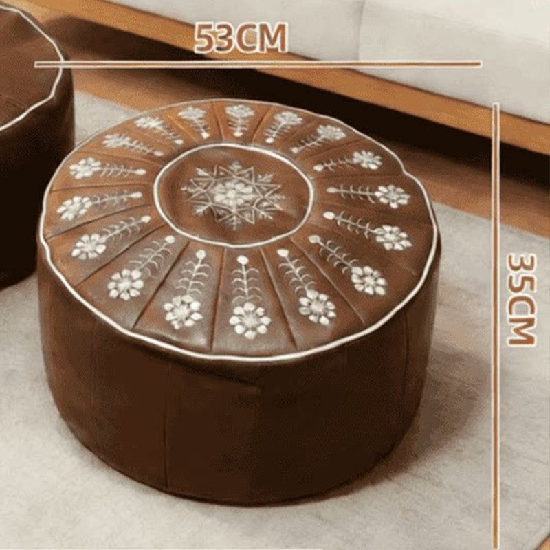 🥳2026 HOT SALE🥳💞50K+ SOLD! High-end luxury-quality leather Versatile Round Storage Seat