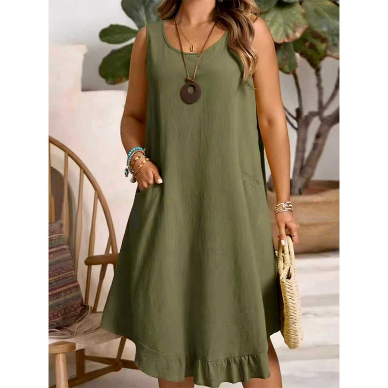 ⏳Time-Limited Special⏰Women Casual Sleeveless Ruffle Dress